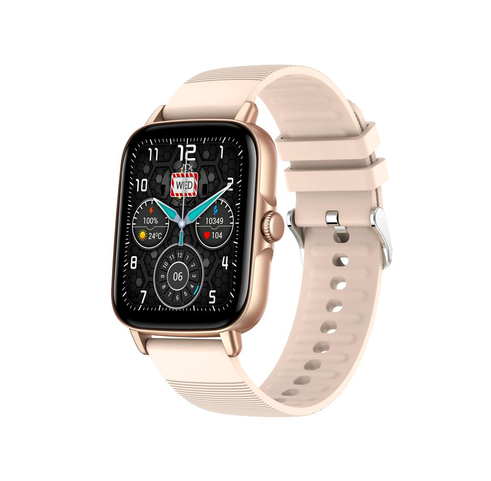 64m 1.69 Inch Full Screen Touch Bluetooth Call Heart Rate Blood Pressure/Oxygen Monitoring Smart Watch