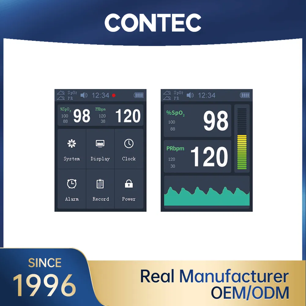 Contec China Oxygen Saturation Monitor Pulse Oximeter Oximetry with CE