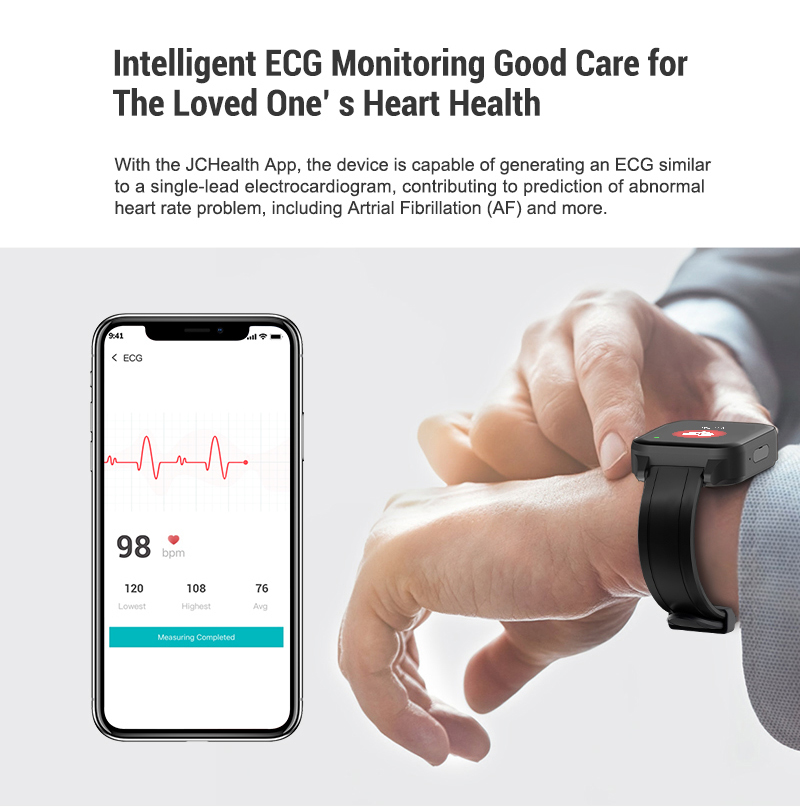New Wearable Emergency Calling Equipment SOS Health Elder 4g Care Smartwatch GPS Track ECG Heart Rate Smart Watch for Elderly