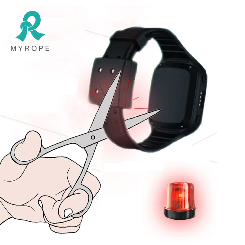 Offender Quarantine People Patients with Temperature Monitoring Anti Tamper GPS Tracking Bracelet for Elderly Prisoner with Free Platform
