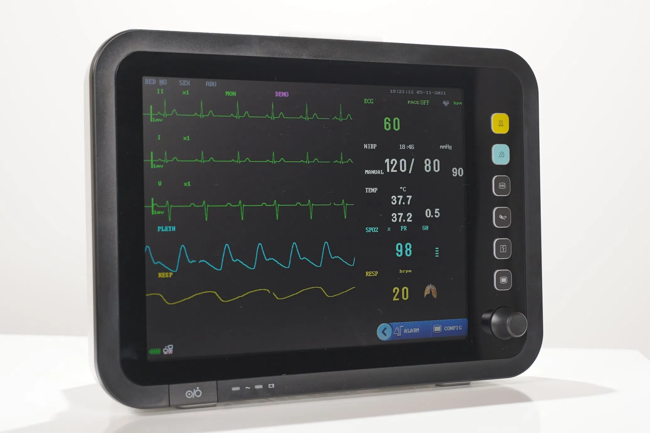 Emergency Hospital Apparatus Portable Remote Patient Monitoring Vital Signs Monitor Multiparameter Patient Monitor