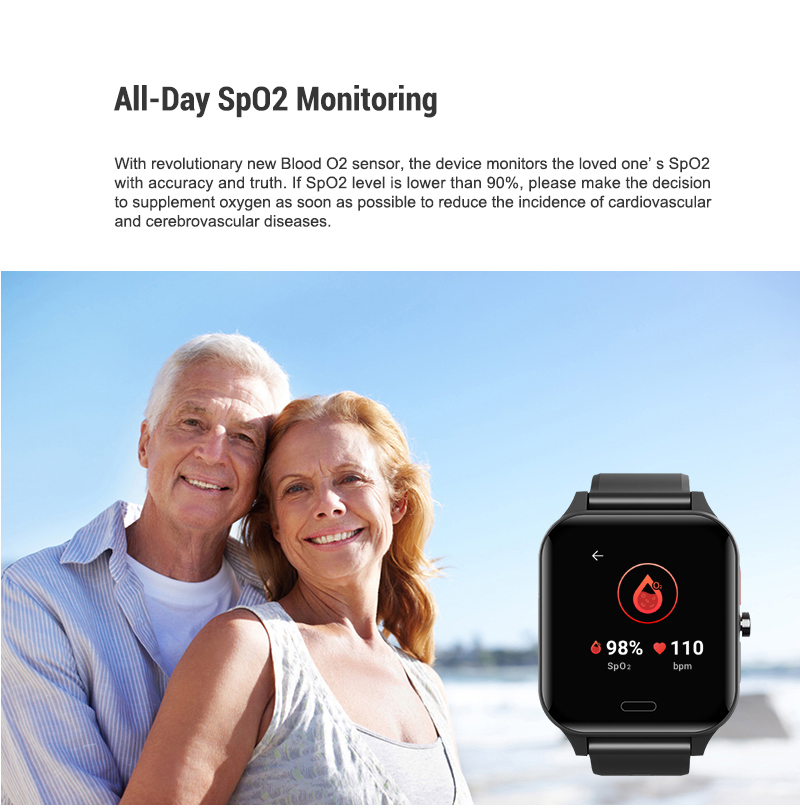 New Wearable Emergency Calling Equipment SOS Health Elder 4g Care Smartwatch GPS Track ECG Heart Rate Smart Watch for Elderly