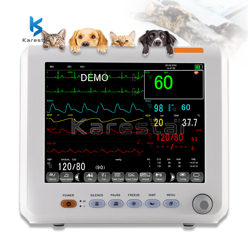 K-J50A OEM Low Price Multi-Paramet Patient Monitor Veterinary Wireless Patient Monitoring