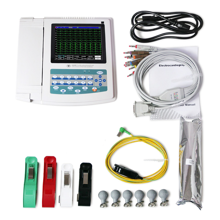 Contec 1200g Electrocardiograph 12 Channel ECG