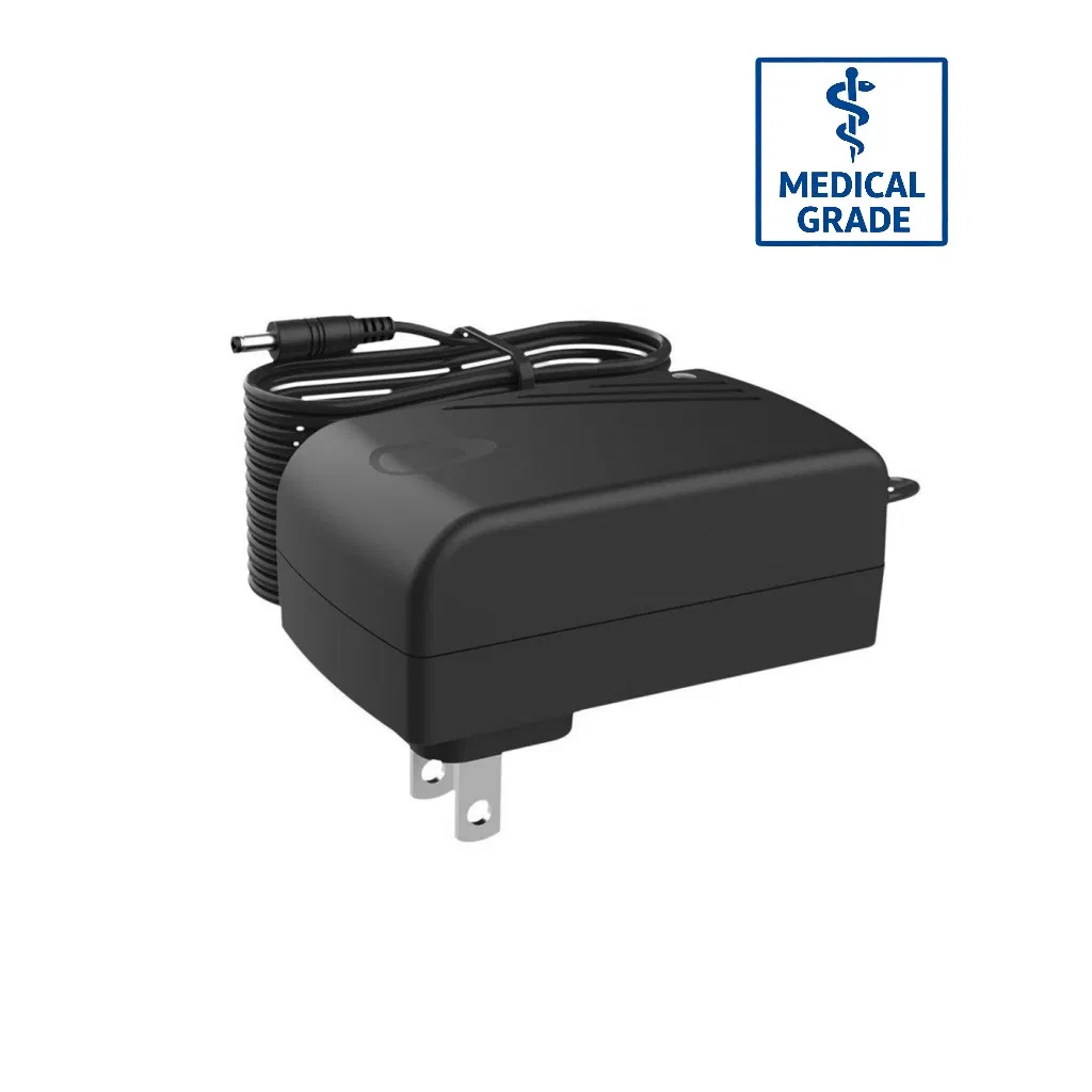 24W Max Medical AC Adapter 5V 3A IEC 60601-1 2xmopp for Wearable Health Monitoring Systems