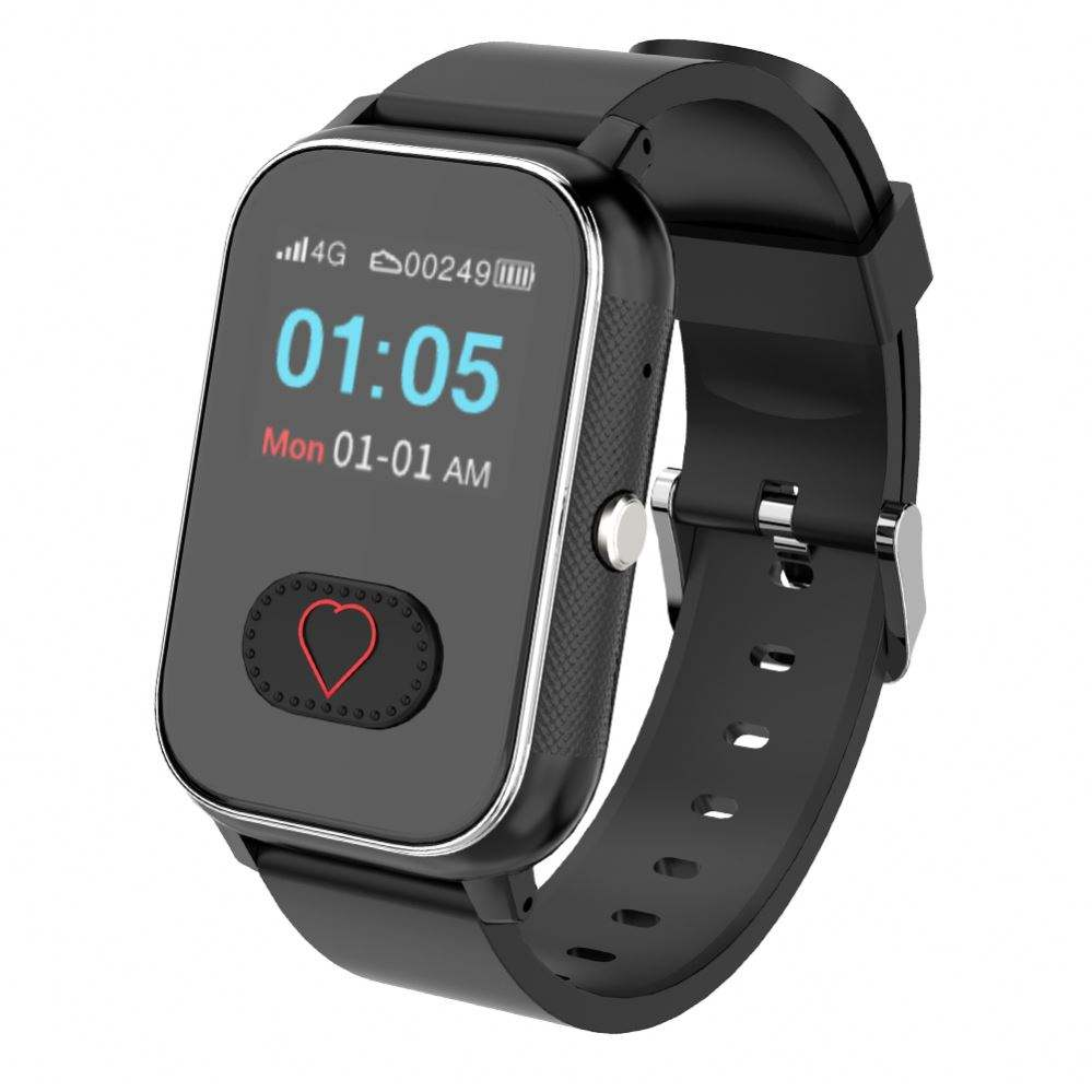 FA96S Waterproof 4G Alert Smartwatch Emergency Help Senior Life Monitoring with Fall Detection for Seniors Tracker Elderly Watch