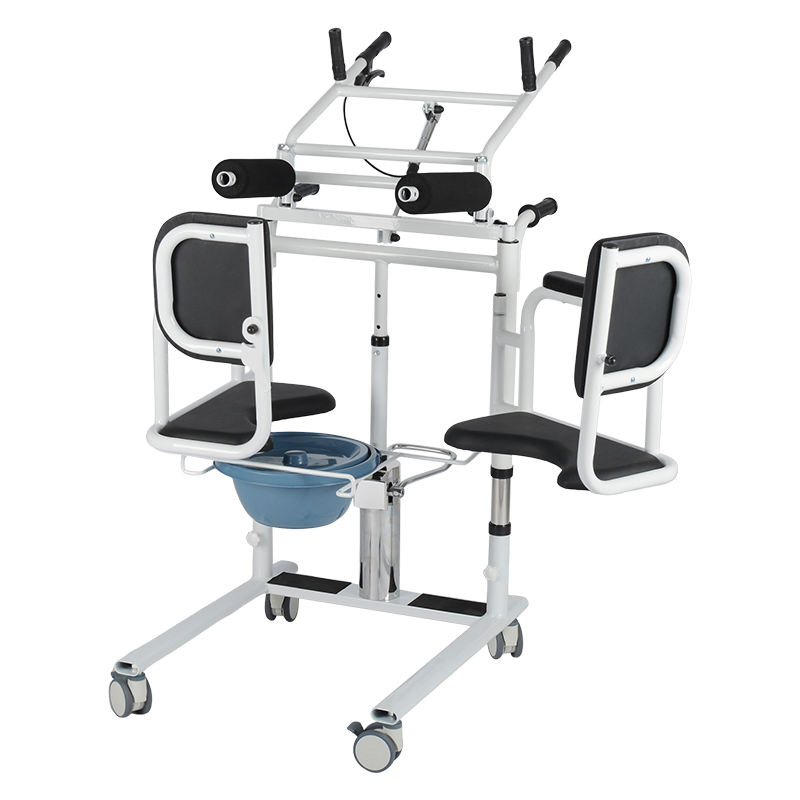 Dinglian Dl-Wgyw02 Bariatric Patient Transfer Lift Bedside Commode Chair with Footrest Platform