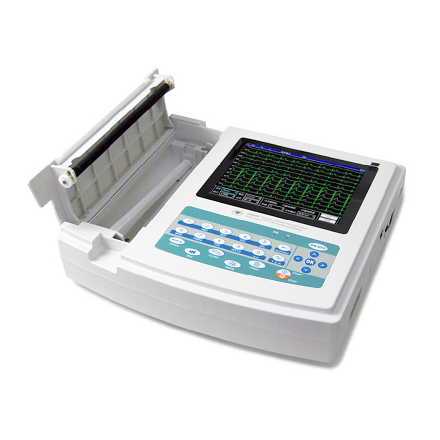 Contec Mdr CE Approved Electrocardiogram Digital 12 Lead 12 Channel ECG Machine