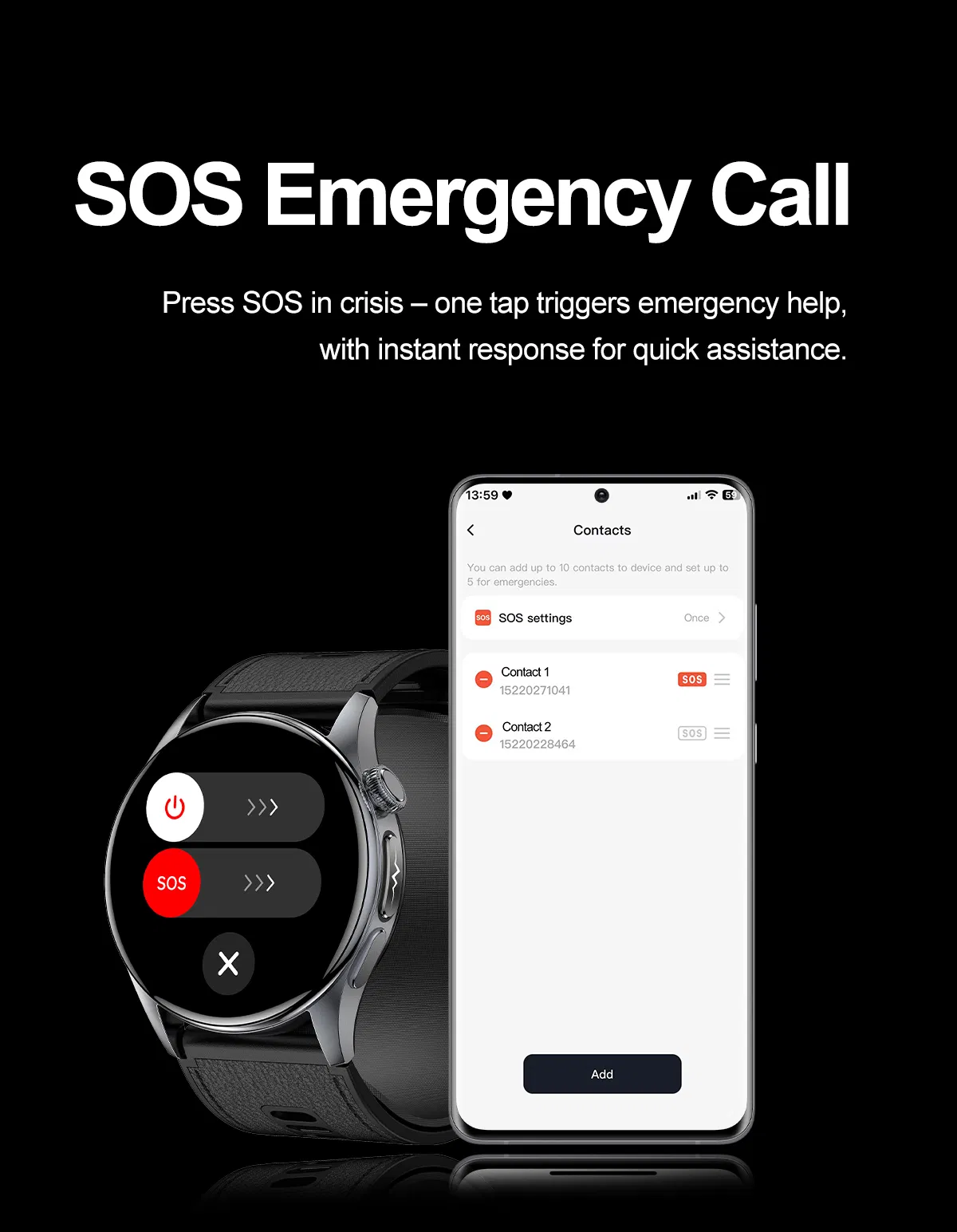 Newest High Quality ECG Airbag Blood Pressure Heart Rate Monitoring Round Smart Watch Amoled Screen Sos Bt Calling Elderly Health