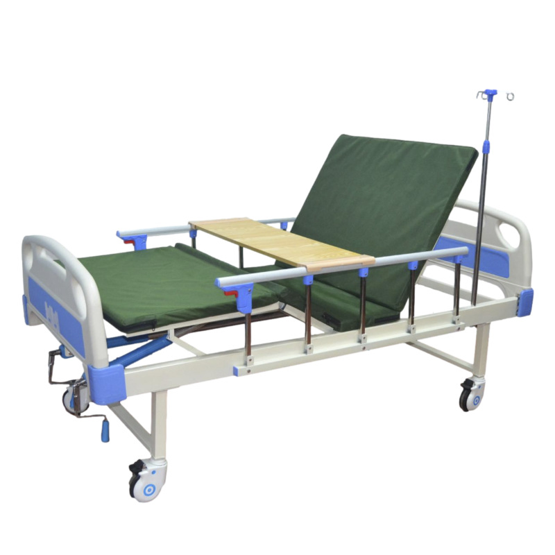 Adjustable Nursing Care Bed for Elderly Patients with Comfortable Mattress Platform