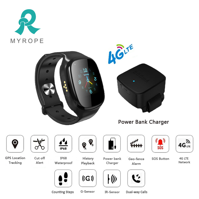 Web Platform and Mobile APP 4G Smart Watch GPS Tracker for Alzheimer Patient