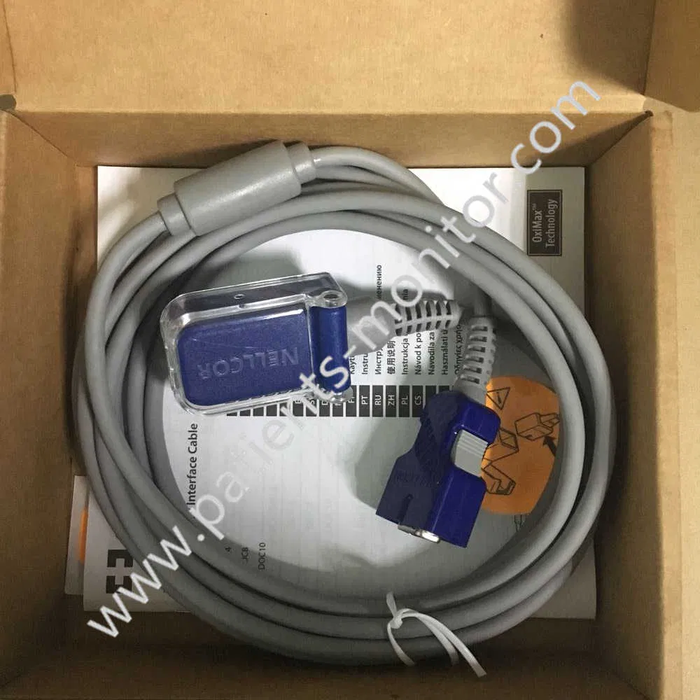 Pulse Oximetry Interface Cable 3.0m (10FT) Ref: Doc10