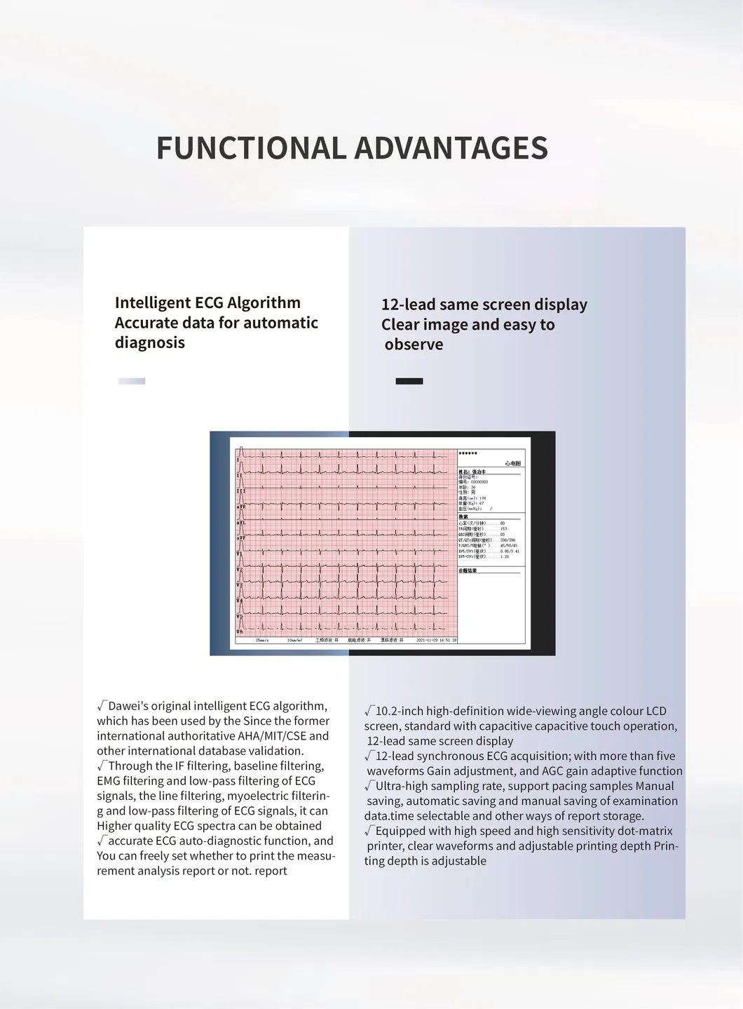 12 Channel ECG