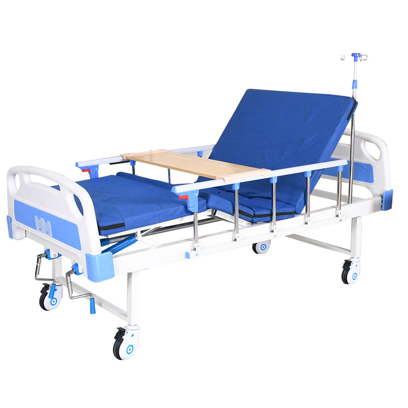 Adjustable Nursing Care Bed for Elderly Patients with Comfortable Mattress Platform