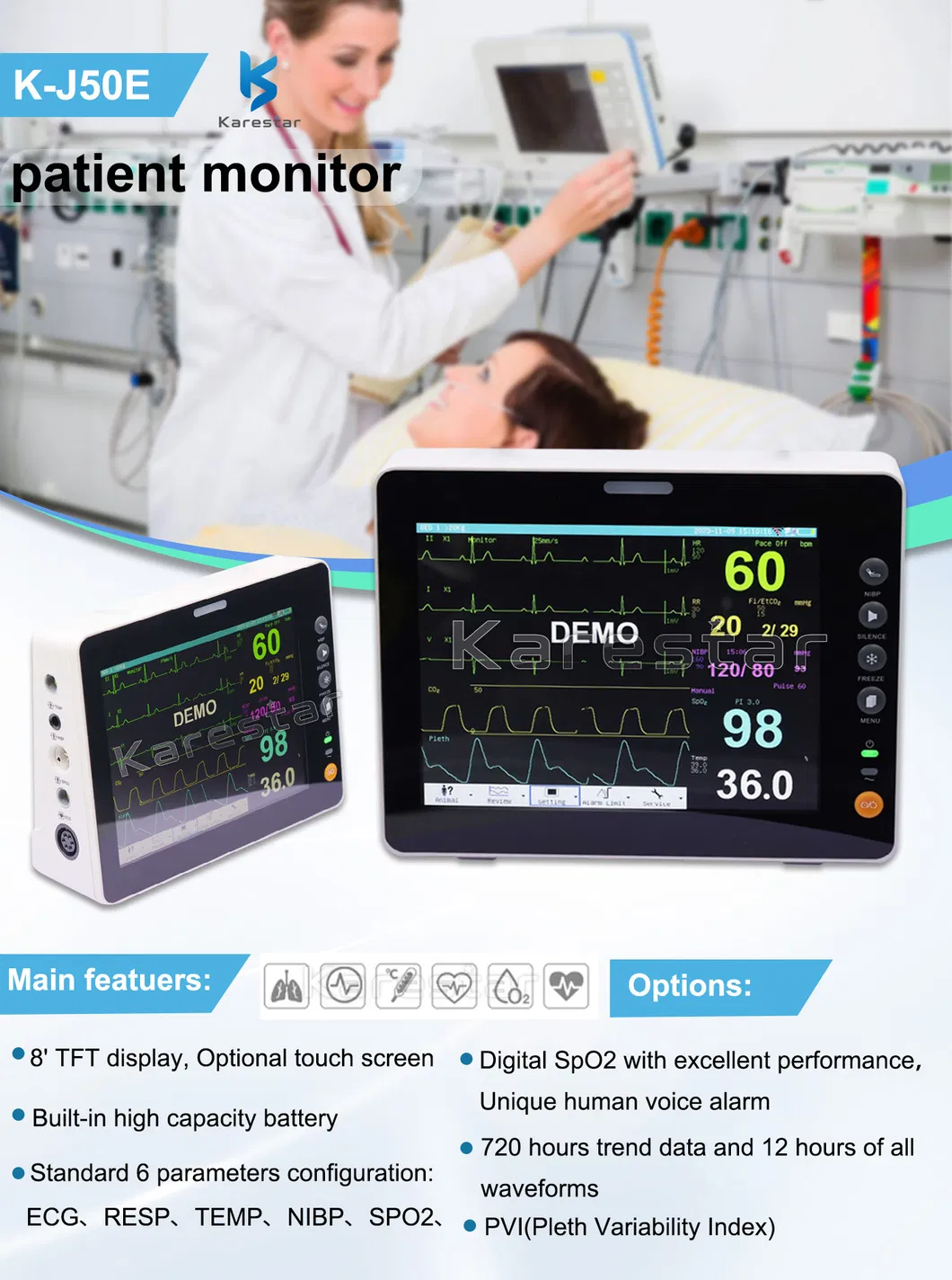 Vital Signs Monitor Detail