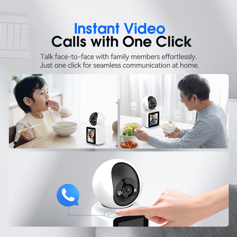 Anywii Indoor/Outdoor Home CCTV Camera with Two-Way Audio &amp; Voice Calling Features for Baby Elder Care Price with CMOS Sensor