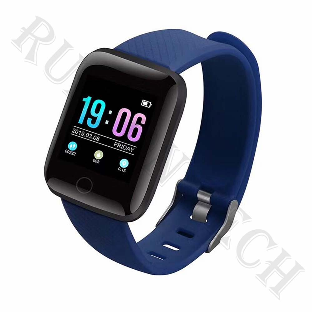 116 Plus Fitness Smart Bracelet Band Bluetooth Heart Rate Blood Pressure Monitoring