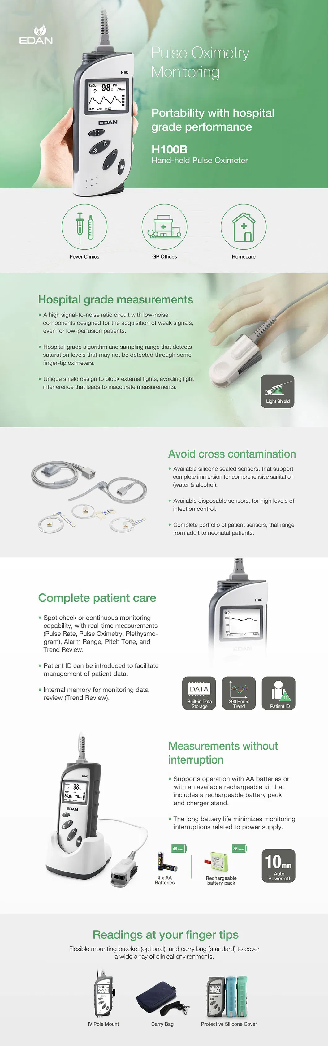 Pulse Oximeter Features
