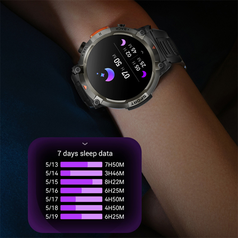 Blood Pressure Monitoring S100-T Bluetooth Calls Music Control TFT Screen Silicone Strap Smart Bracelet