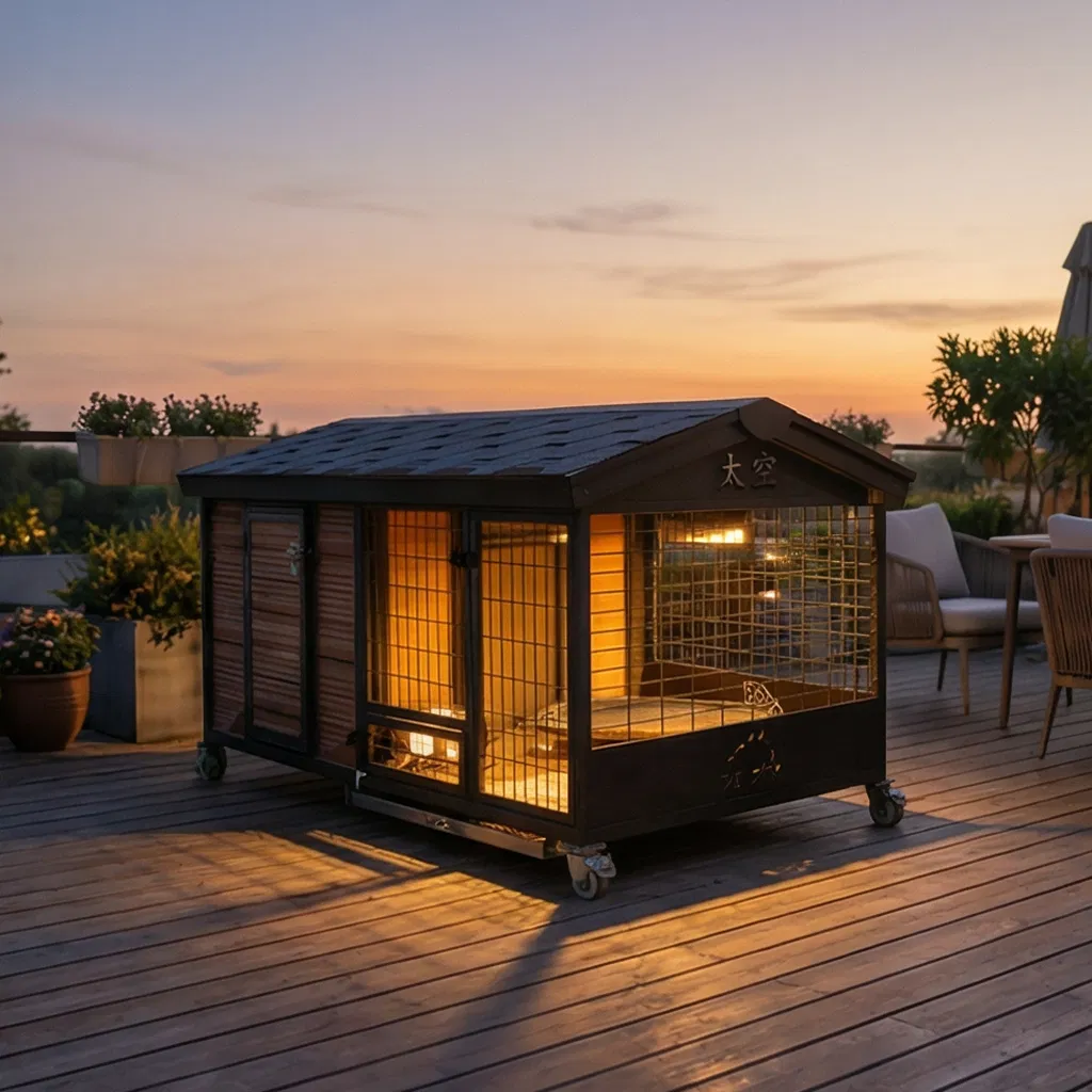 Backyard Pet Home with HVAC, Monitoring &amp; Custom Pet Logos