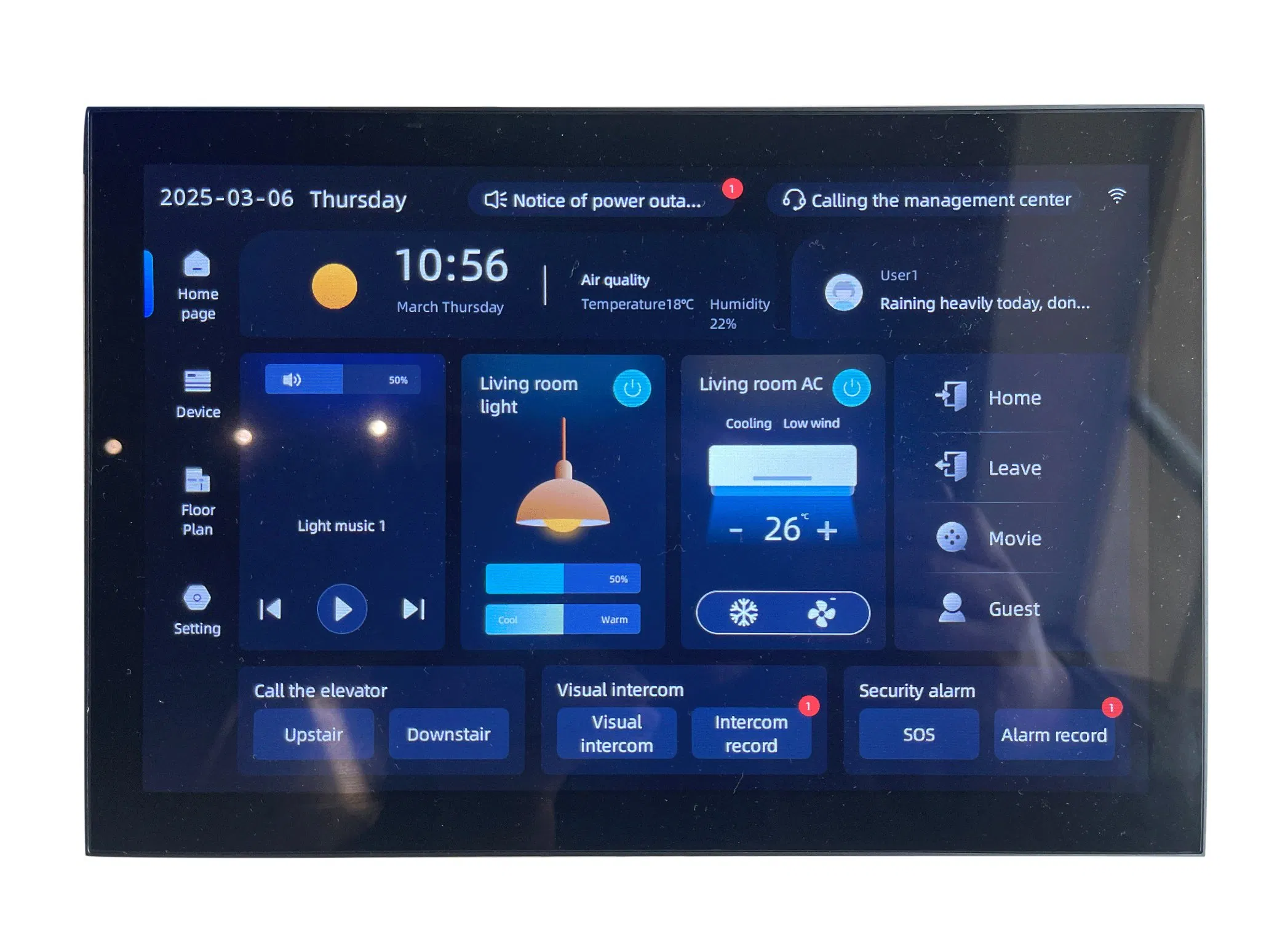 Smart Light Switch Knx for Advanced Home Domotics