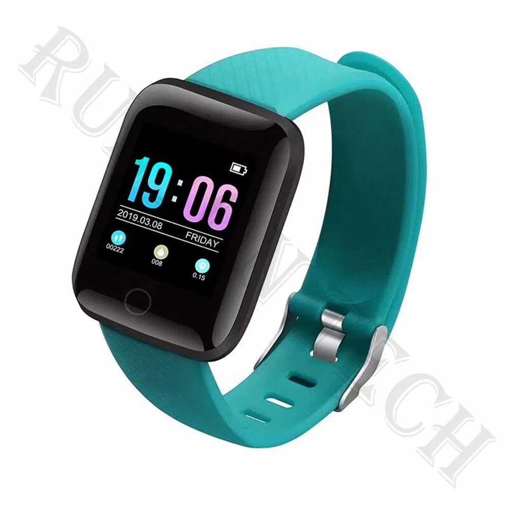 116 Plus Fitness Smart Bracelet Band Bluetooth Heart Rate Blood Pressure Monitoring