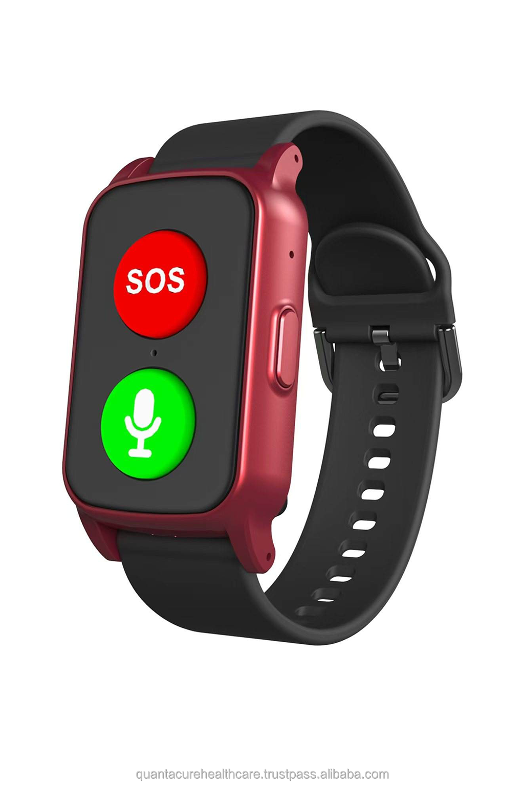 2025 QC V22 GPS Smart Watch for Elderly WiFi SOS Call Fall Detection Heart Rate Blood Pressure Sleep Monitor IP67 Waterproof VS3