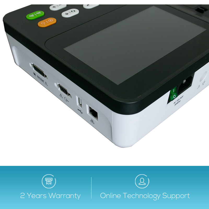 New Design ECG of 3 Channels and Thermal Paper Printer EKG