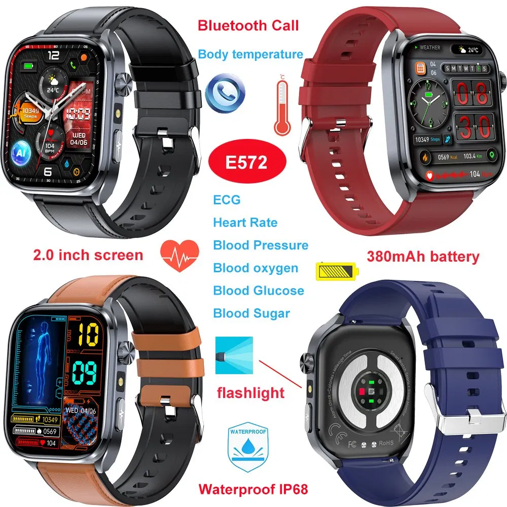 Next-Gen Diagnostic Smart Wristband with Health Monitoring and Remote Family Link E572