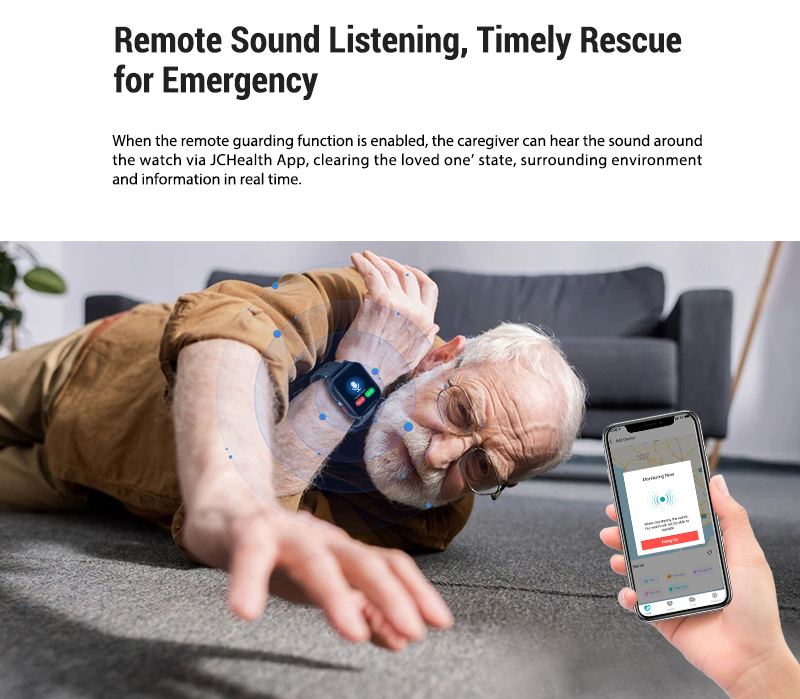 New Wearable Emergency Calling Equipment SOS Health Elder 4g Care Smartwatch GPS Track ECG Heart Rate Smart Watch for Elderly