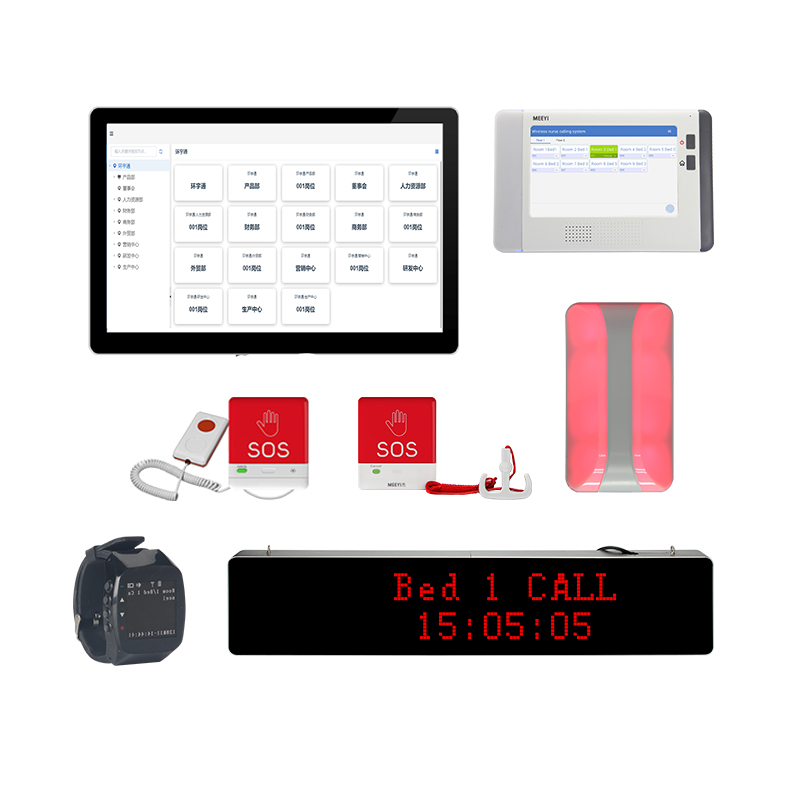 Lorawan Medical Alert Bed Alarm Elderly Wireless Nurse Call Bell System With Software