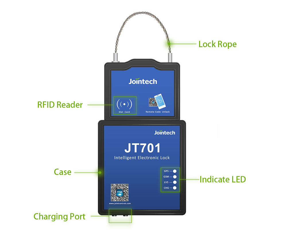 GPS Electronic Seal Container Cargo Lock Monitoring and Security Solution