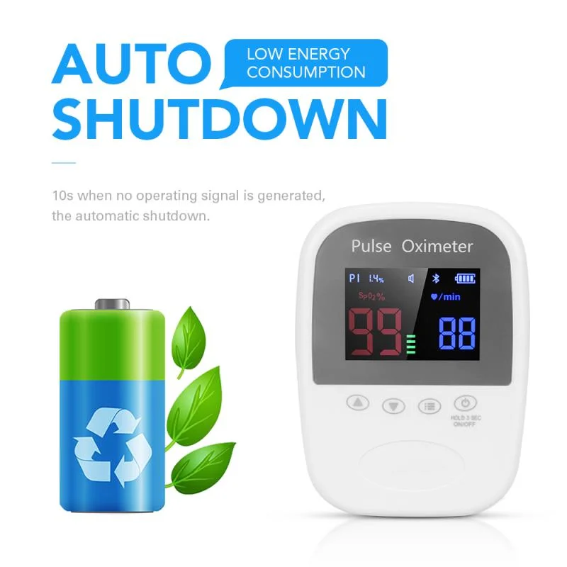 FDA Approved Handheld Pulse Oximeter with Bluetooth Wireless Function Oximetro Fingertip Oximeter