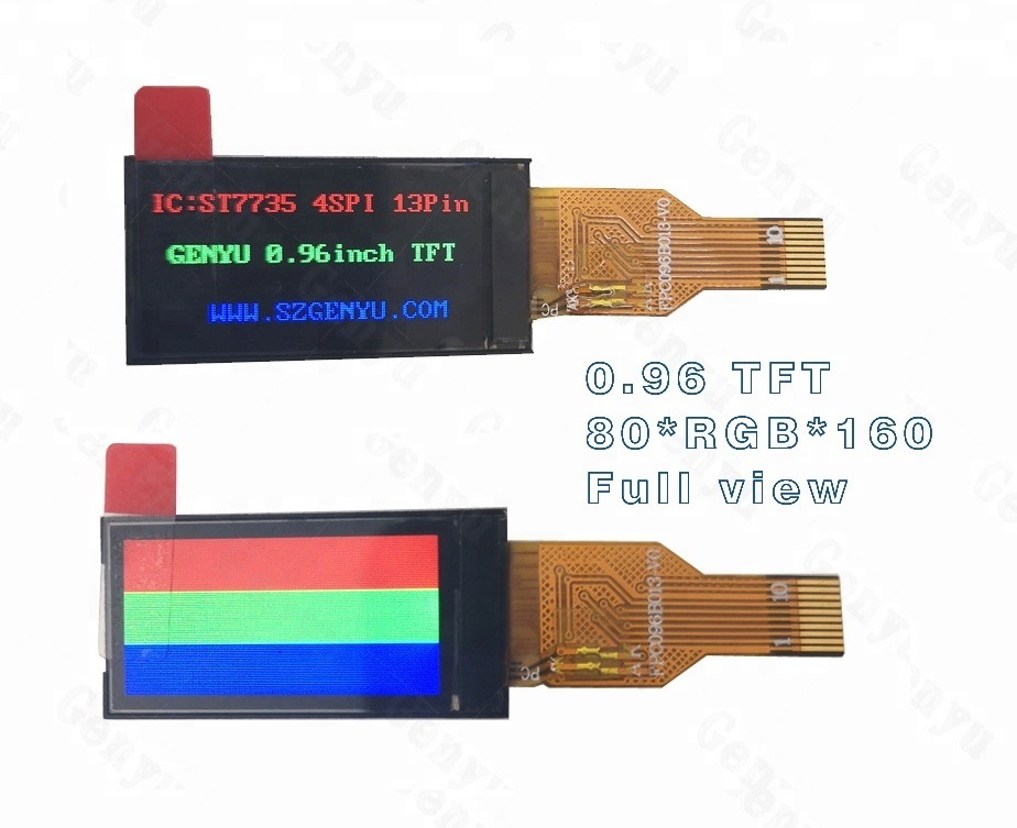 0.96 Inch TFT LCD Display for Finger Pulse Oximetry Monitor