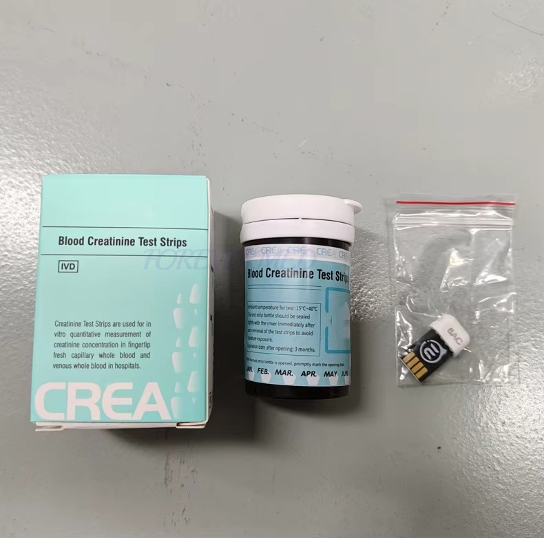 Handheld Blood Creatinine Meter with Egfr for CT MRI Center Kidney Test Comprehensive Health Monitoring for Creatinine, Blood Glucose, Uric Acid, Hb &amp; Egfr