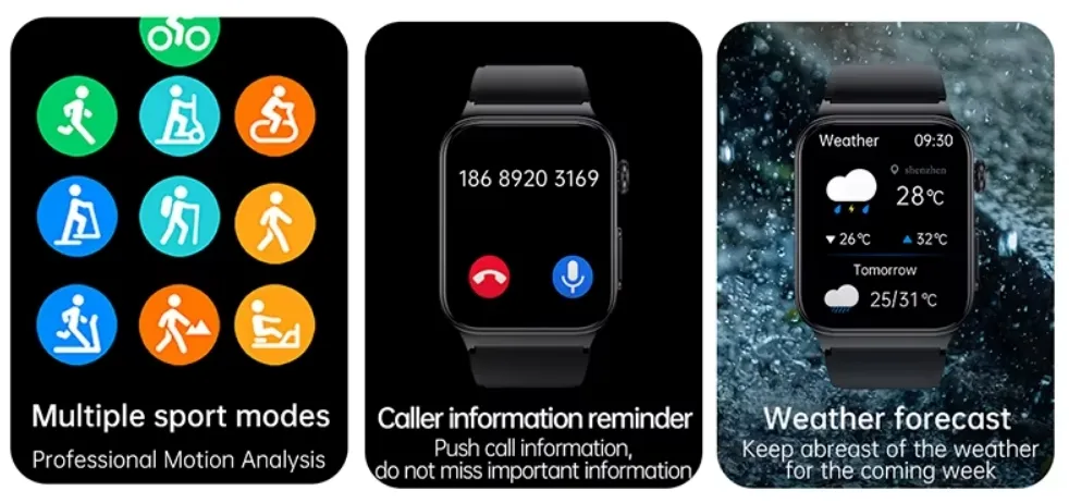 Smart Watch E500 Health Monitoring