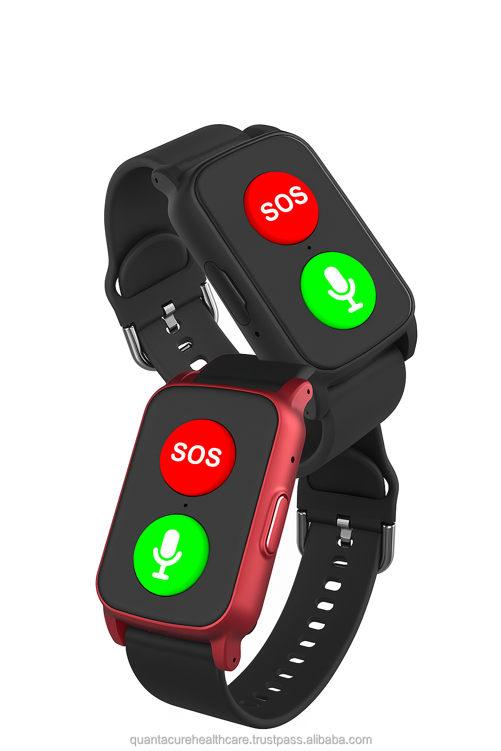 2025 QC V22 GPS Smart Watch for Elderly WiFi SOS Call Fall Detection Heart Rate Blood Pressure Sleep Monitor IP67 Waterproof VS3