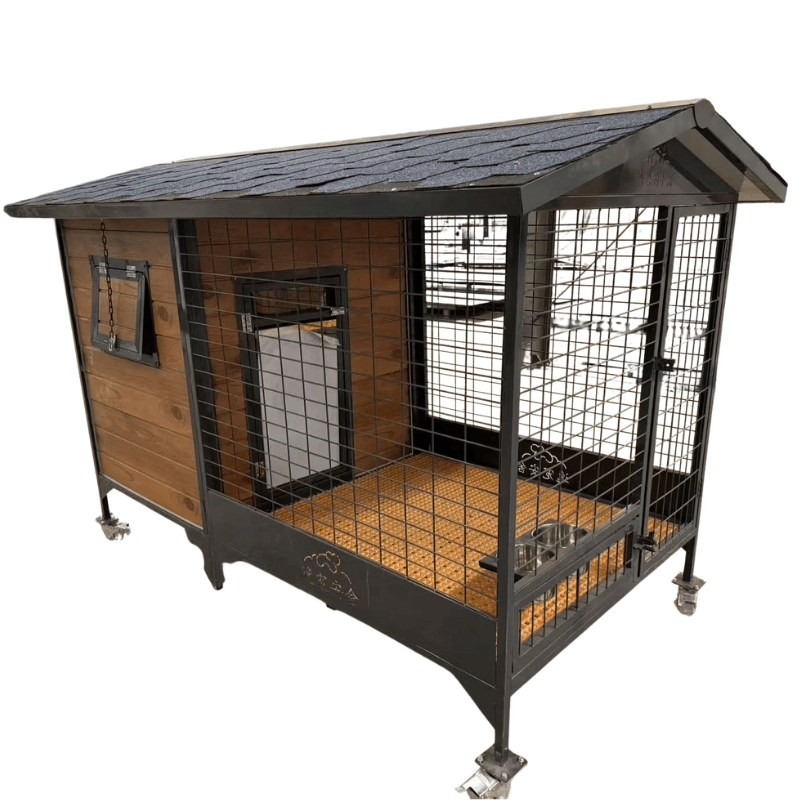 Backyard Pet Home with HVAC, Monitoring &amp; Custom Pet Logos