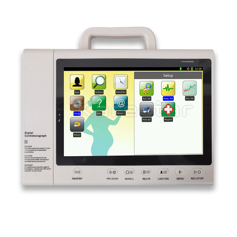 Portable Ctg Twins Monitoring Hospital Home Use Fetal Heart Price Wireless Patient Monitoring Devices