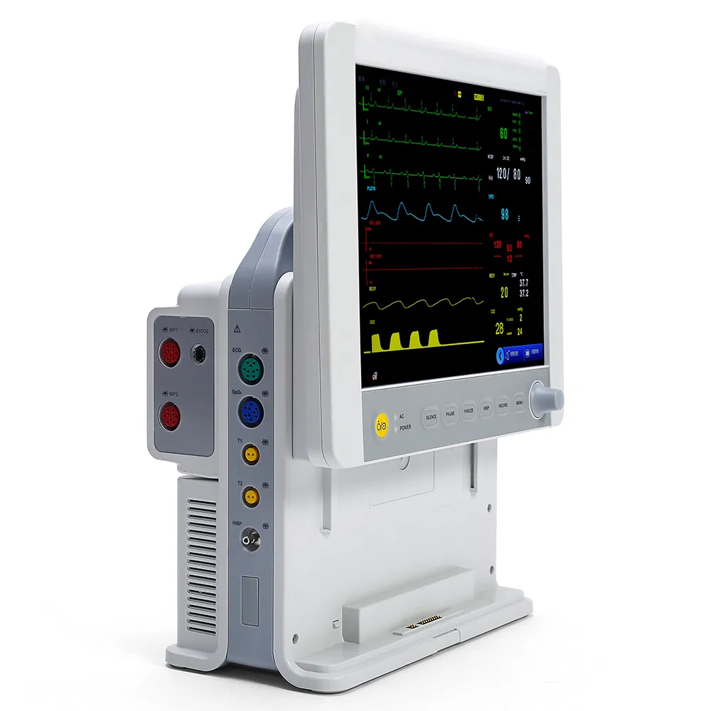Bedside ICU Patient Monitor in Hospital Health Monitoring System Blood Pressure ECG Resp SpO2