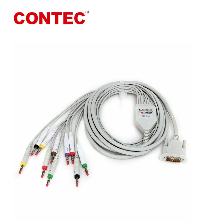 Contec ECG1200g Medical Portable ECG Equipment Electrocardiogragh with Color Screen