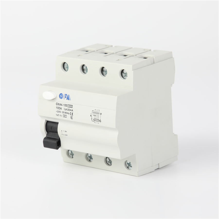 High-Quality OFGX 4P100A High-Performance Four-Pole Residual Current Operated Circuit Breaker Supplier, Manufacturers