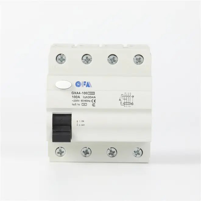OFGX 4P100A High-Performance Four-Pole Residual Current Operated Circuit Breaker