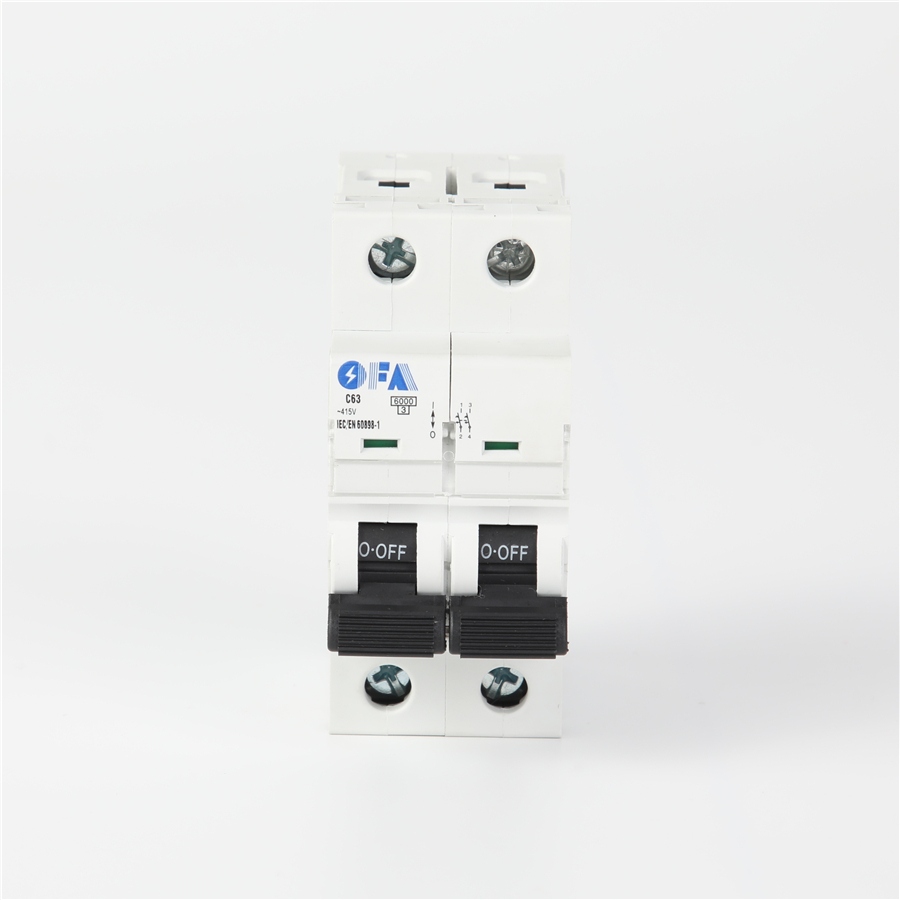 China OF6KA Series 2P Miniature Circuit Breaker Factory, Manufacturer