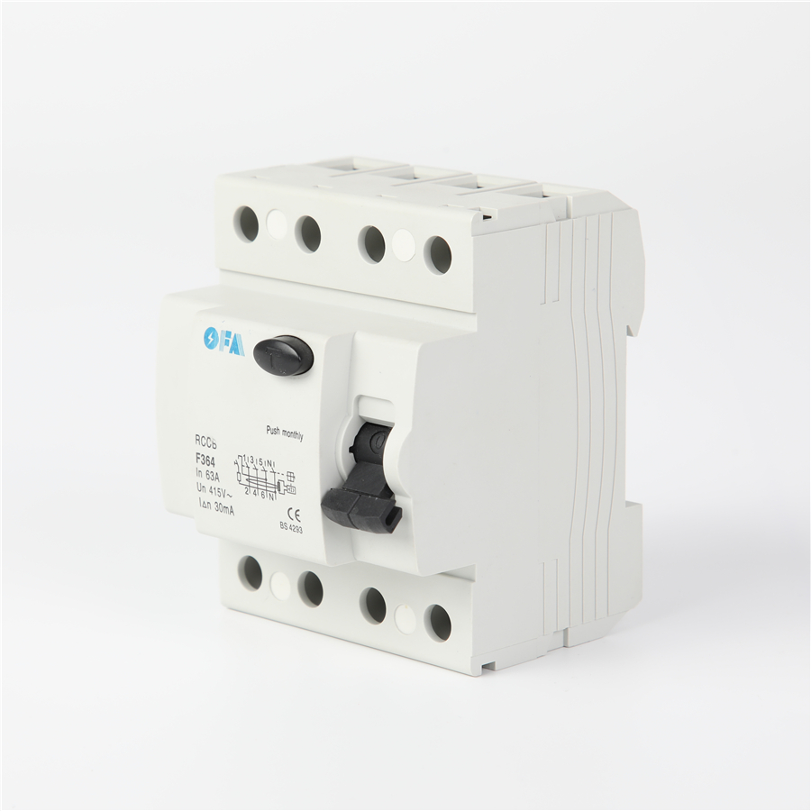 High-Quality OFPM 4P High-Performance Four-Pole Residual Current Operated Circuit Breaker (RCCB) Supplier, Manufacturers