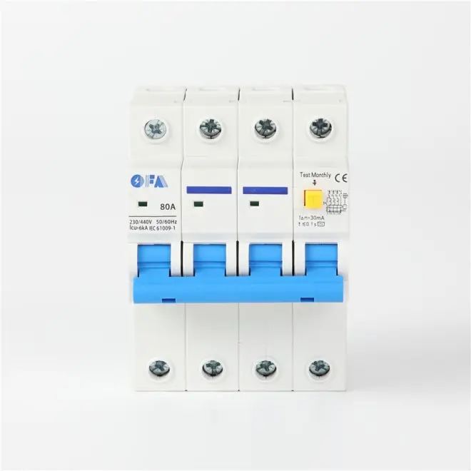 OFKL-80A 4P High-Performance Four-Pole Earth Leakage Circuit Breaker