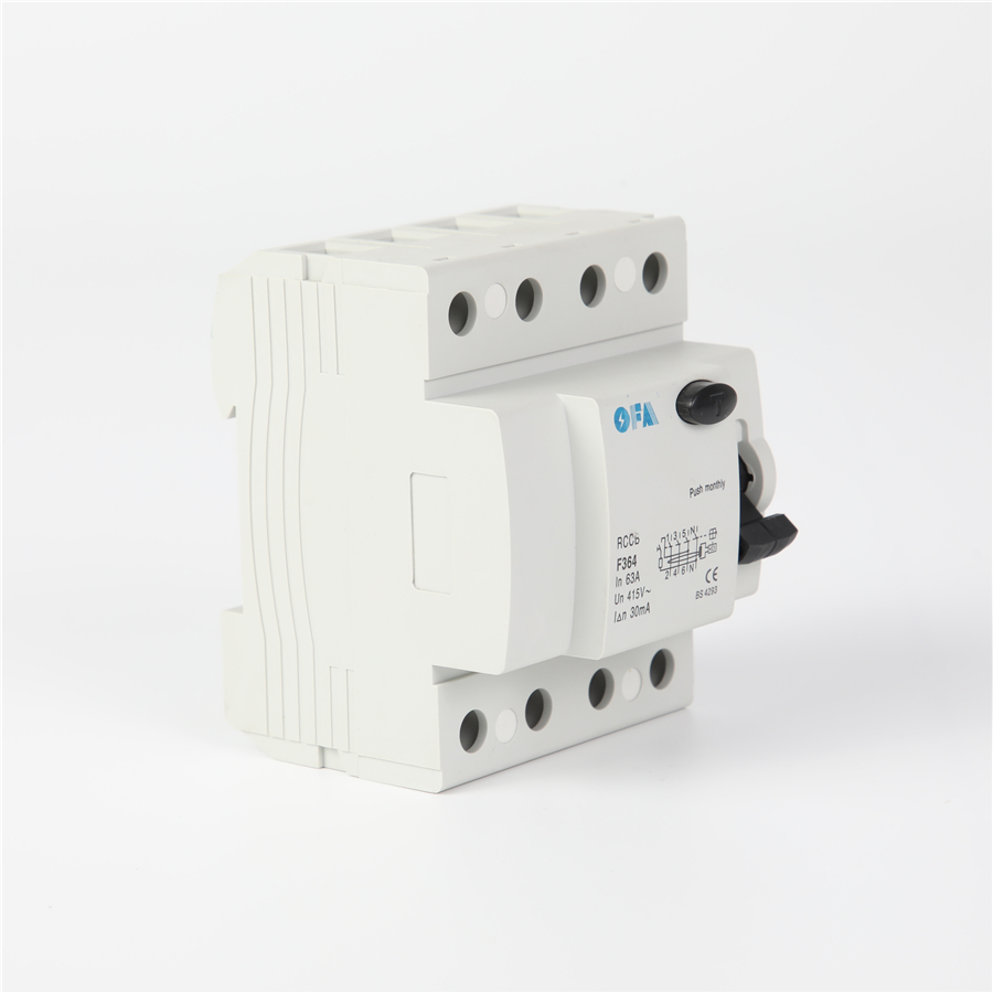 High-Quality OFPM 4P High-Performance Four-Pole Residual Current Operated Circuit Breaker (RCCB) Supplier, Manufacturers