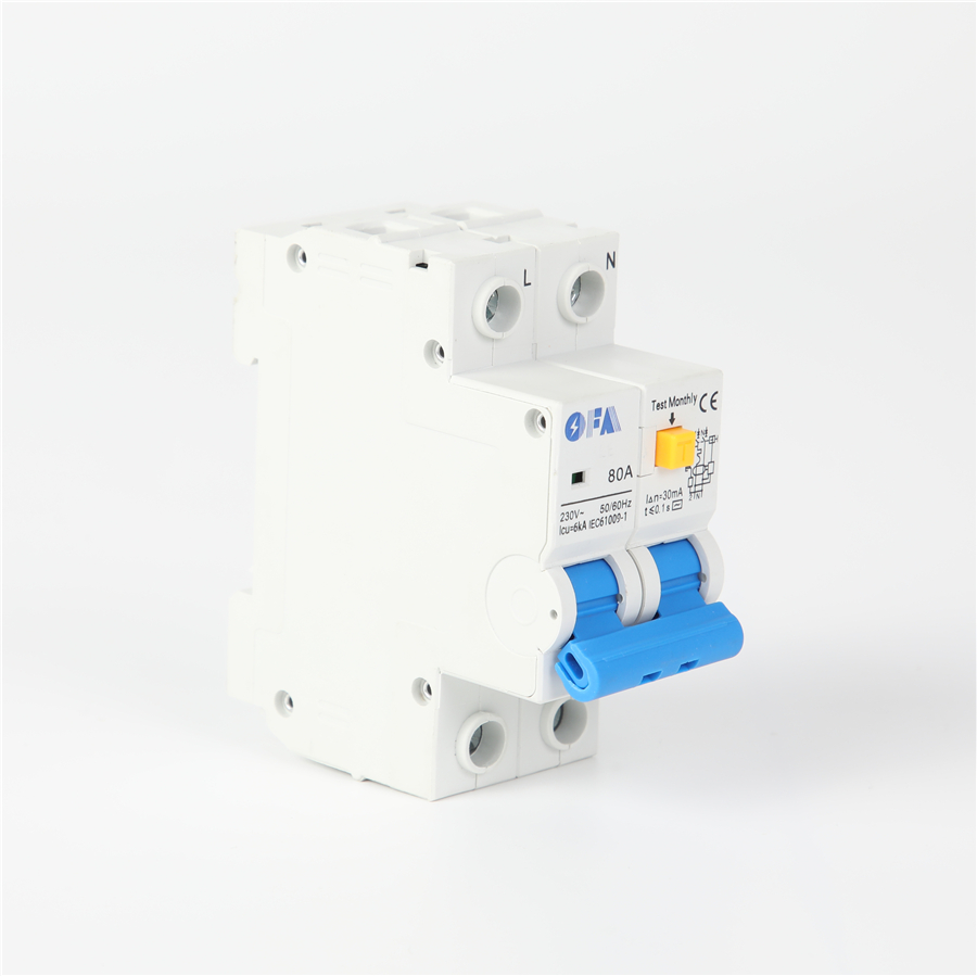 China OFKL-80A 2P High-Performance Earth Leakage Circuit Breaker Suppliers, Supplier