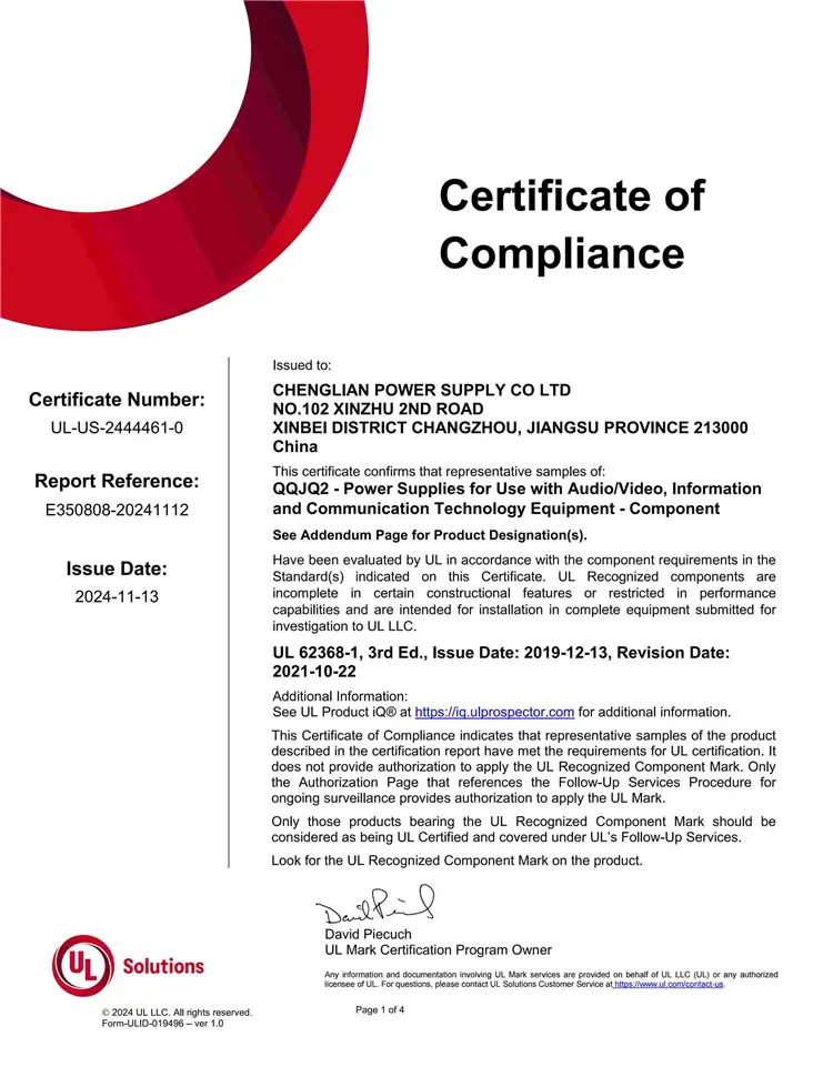 OFA Certificate 2