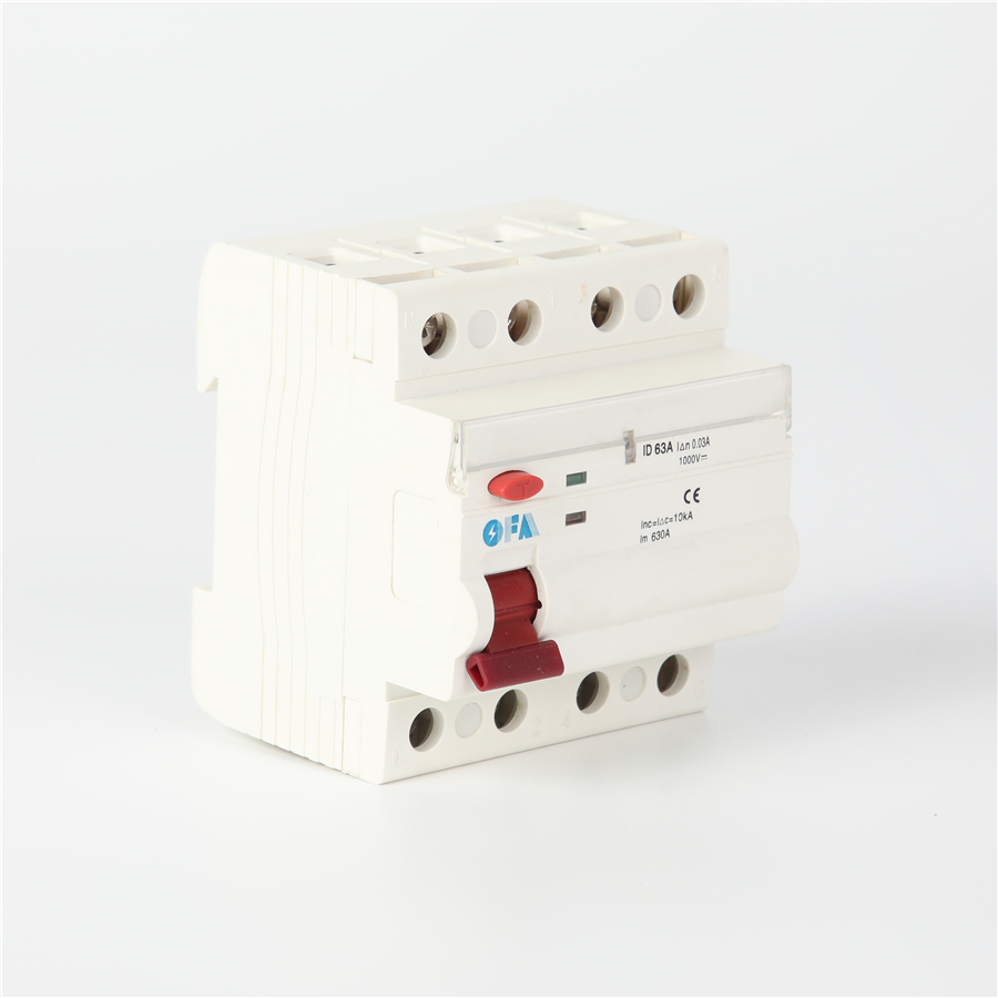 OEM OFID 4P High-Performance Four-Pole DC Residual Current Circuit Breaker Suppliers, Supplier